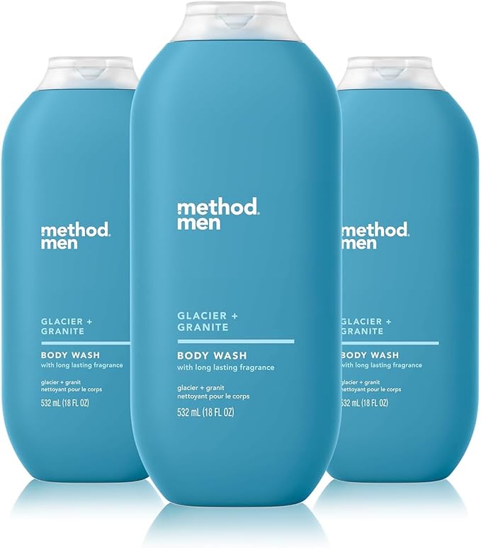 Method Men Body Wash, Glacier + Granite, Paraben and Phthalate Free, 18 FL Oz (Pack of 1) - Image 2